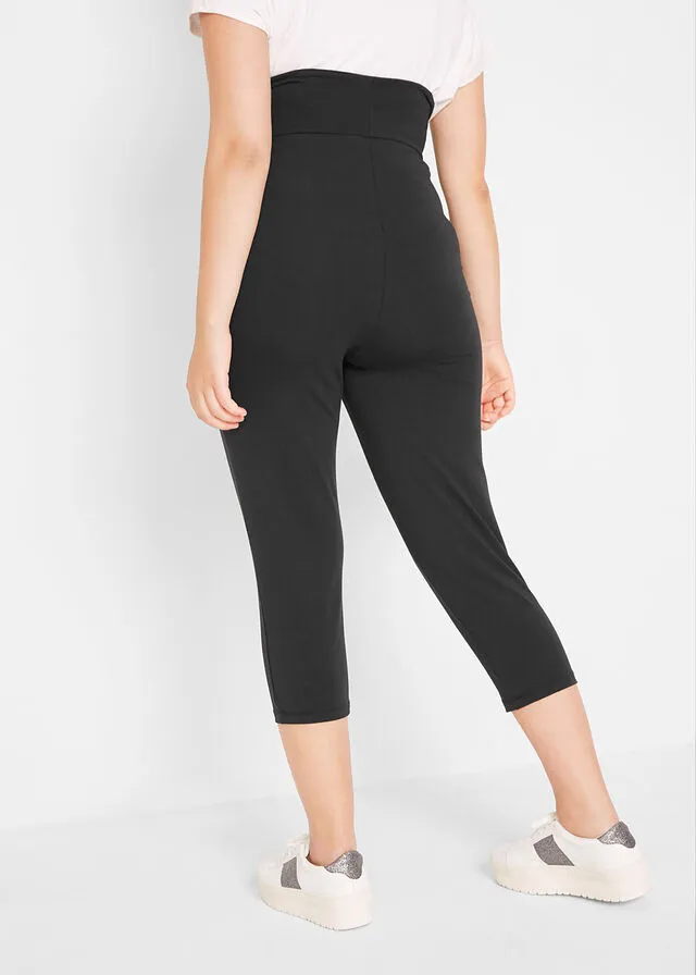 LEGGINGS PREMAMá EN LONGITUD CAPRI (2 UNIDADES) NEGRONEGRO